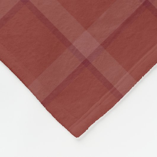 CRANBERRY RED FALL KARIERT PATTERN FLEECEDECKE (Ecke)