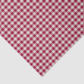 Cranberry Red Gingham Kariert Rustikaler Urlaub Seidenpapier (Ausschnitt)