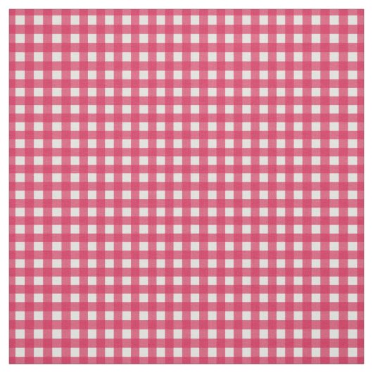 Cranberry Red Karo Gingham für Zuhause Canning Lid Stoff (Muster)
