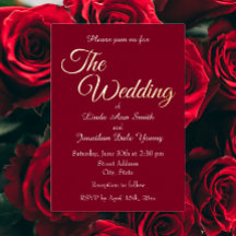 Cranberry Red Simple Style Wedding