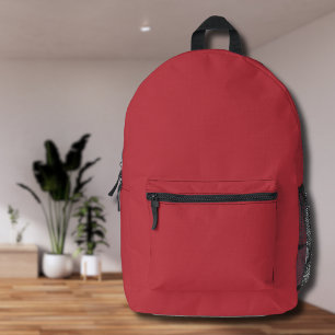Cranberry Red Solid Color Classic elegant Bedruckter Rucksack