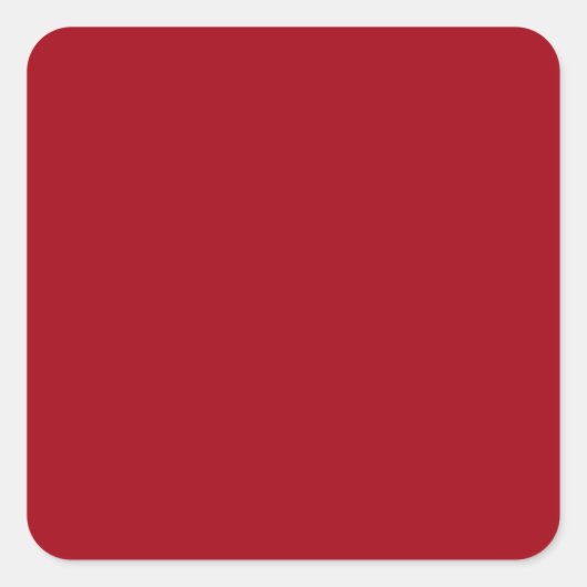Cranberry Red Square Stickers (Vorderseite)