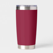 Cranberry Red Stylized Wedding Bridesmaid Thermobecher (Rückseite)