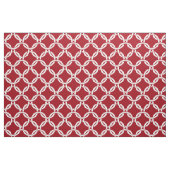 Cranberry Red, White Linked Circles Muster #1 Stoff (Fat Quarter (45,7 x 55,9 cm))