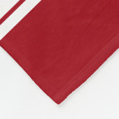 Cranberry Red White Sports Jersey Fleecedecke (Ecke)