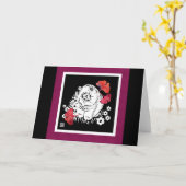 CRANBERRY RELISH Chow papercut Karte (Gelbe Blume)