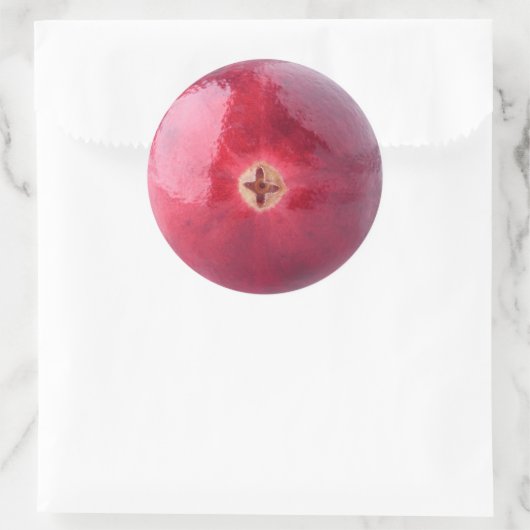 Cranberry Runder Aufkleber (Tasche)