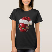 Cranberry Santa Hat Christmas Lights Fruit For Wom T-Shirt (Vorderseite)