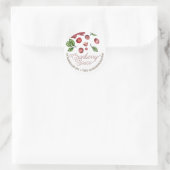 Cranberry Sauce Classic Round Sticker (Tasche)