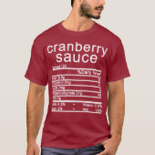 Cranberry Sauce Ernährung Fakten Erntedank T-Shirt (Vorderseite)