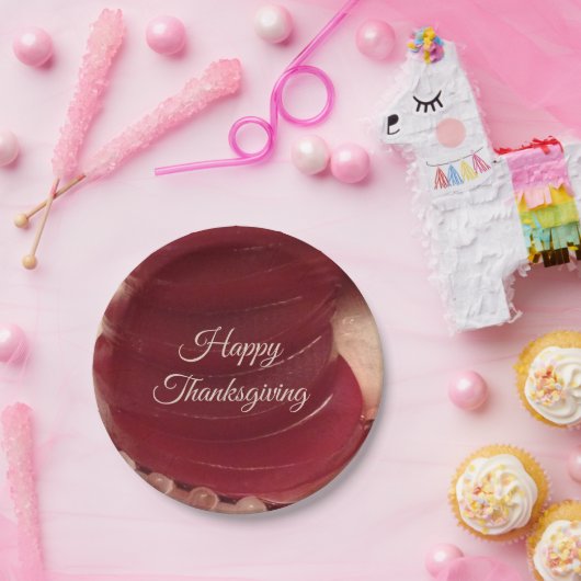 Cranberry Sauce Erntedank Pappteller (Party)