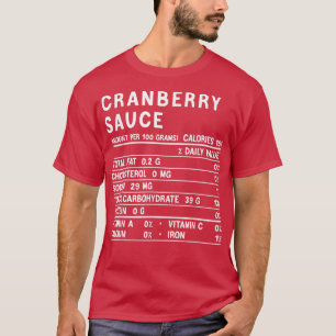 Cranberry Sauce Nutrition Funny Erntedank Match T-Shirt