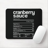 Cranberry Sauce Nutrition Funny Thanksgiving Chris Mousepad (Mit Mouse)