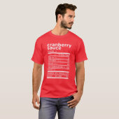 Cranberry Sauce Nutrition Geschenk Funny Erntedank T-Shirt (Vorne ganz)