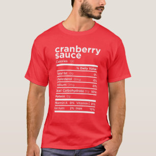 Cranberry Sauce Nutrition Geschenk Funny Erntedank T-Shirt