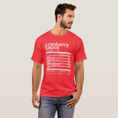 Cranberry Sauce Nutrition Matching Family Thanksgi T-Shirt (Vorne ganz)