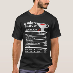 Cranberry Sauce Süßkartoffeln Ernährung Thanksgiv T-Shirt