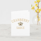 Cranberry Sauce Thanksgiving Party Side Dish Cooki Karte (Gelbe Blume)