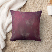 Cranberry Silver Leaf Pillow Kissen (Decke)