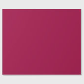 Cranberry Solid Color | Classic | elegant Geschenkpapier (Flach)