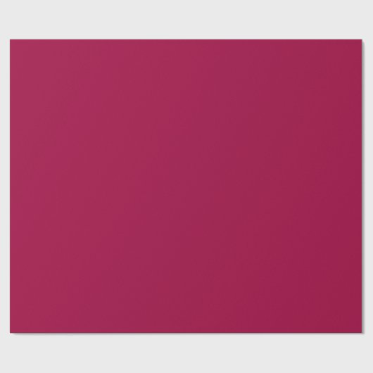 Cranberry Solid Color | Classic | elegant Geschenkpapier (Flach)