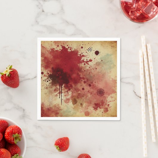 Cranberry Spice Spritzer bedrückte Tinte Decoupage Serviette (Beispiel)