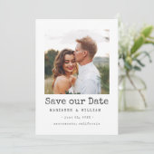 Cranberry SQUARE Foto Hochzeit speichern Sie das D Save The Date (Stehend Vorderseite)