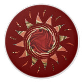 Cranberry Sun Keramik Knob Keramikknauf (Vorderseite)
