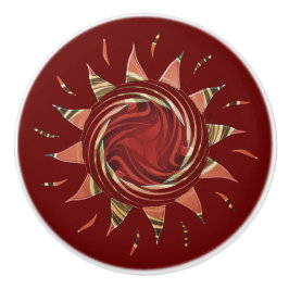 Cranberry Sun Keramik Knob Keramikknauf