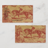 Cranberry Toile Visitenkarte (Vorne/Hinten)