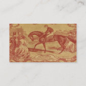 Cranberry Toile Visitenkarte (Rückseite)