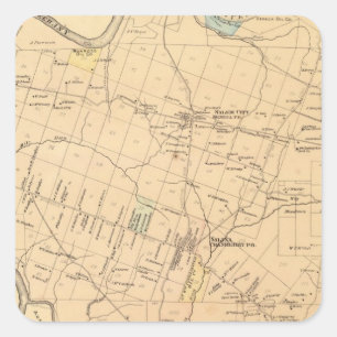 Cranberry Township Quadratischer Aufkleber