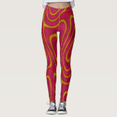 Cranberry und Goldrausch Yoga Pants, Leggings (Vorderseite)