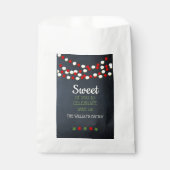 Cranberry und Popcorn Rustikale Tafel Weihnachten Geschenktütchen (Vorderseite)