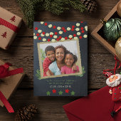 Cranberry und Popcorn Rustikales Foto Weihnachten