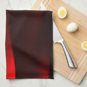 Cranberry und schwarze Lichter Geschirrtuch (Viertel Falte)