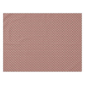 Cranberry und White Polka Dot Tischdecke (Vorderseite (Horizontal))