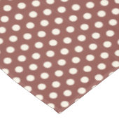 Cranberry und White Polka Dot Tischdecke (Schrägansicht)