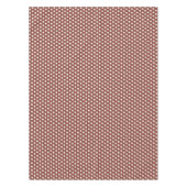 Cranberry und White Polka Dot Tischdecke (Vorderseite)