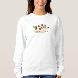 Cranberry Watercolor Pub für Oma Sweatshirt