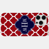 Cranberry Welch marokkanische #5 Navy Blue Name Mo Case-Mate iPhone Hülle (Rückseite (Horizontal))