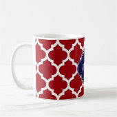 Cranberry Welch marokkanische #5 Navy Blue Name Mo Kaffeetasse (Links)