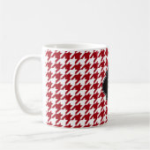 Cranberry Welches Hahnentrittmuster Blk Quatrefoli Kaffeetasse (Links)