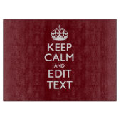 Cranberry Wine Burgund Dekoration Behalte Beruhigu Schneidebrett (Vorderseite)