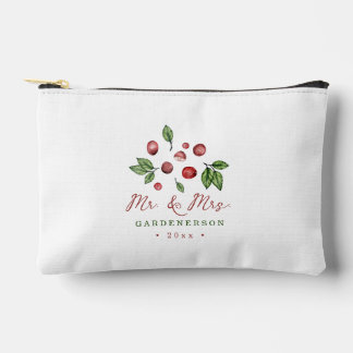 Cranberry Winter Hochzeitsdatum  Zubehörtasche