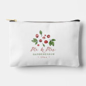 Cranberry Winter Wedding Date  Zubehörtasche (Vorderseite)