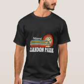 Crandon Park Miami Palm Tree Beach T-Shirt (Vorderseite)