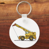 Crane All Terrain Hydraulic Construction Key Chain Schlüsselanhänger (Vorderseite)