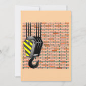 Crane And Hook Machinery Invitations Einladung (Vorderseite)
