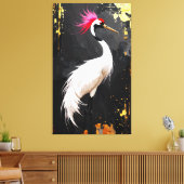 Crane Art  - Contemporary Asian‑Inspired Design Leinwanddruck (Insitu (Wohnzimmer))